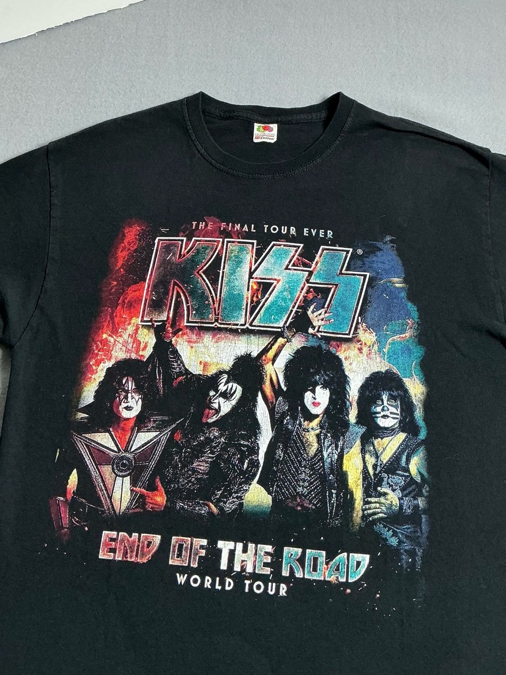 KISS Concert Tee End of the Road 2020 World Tour Black Graphic Tour T-Shirt - Picture 3 of 12